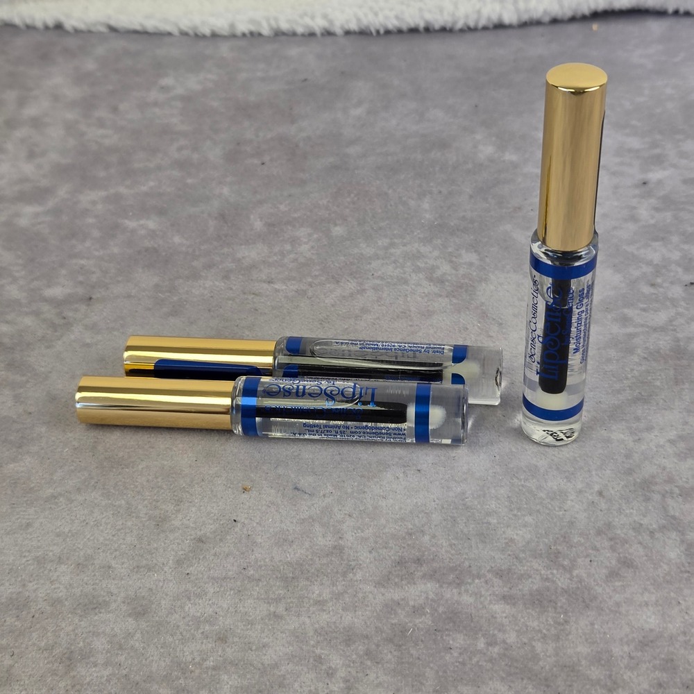 SeneGence LipSense Moisturizing Gloss Clear High Shine Hydrating 0.25 fl oz x3